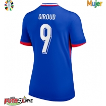Camiseta Francia Olivier Giroud #9 Primera Equipación para mujer Eurocopa 2024 manga corta